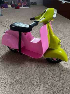 Our Generation Ride in Style Pink and Lime Green Scooter for 18-inch Dolls